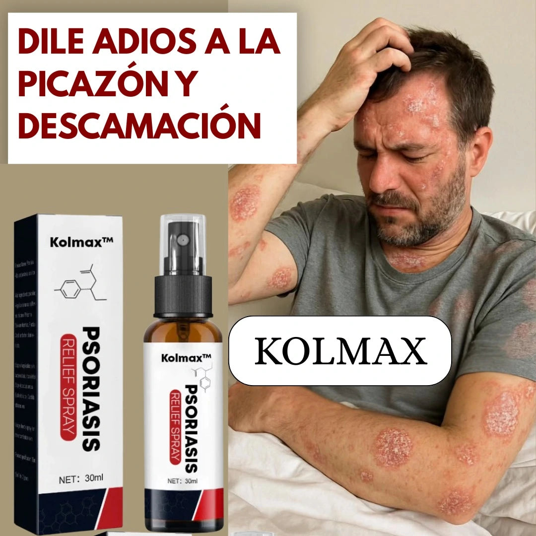 Kolmax™ 2x1 Unidades – Tratamiento en Spray para la Psoriasis✨