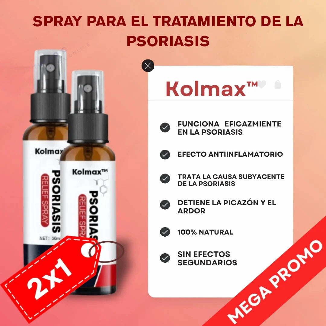 Kolmax™ 2x1 Unidades – Tratamiento en Spray para la Psoriasis✨