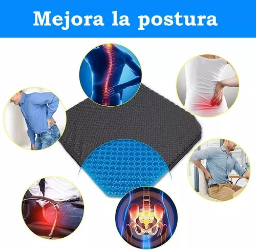 COJÍN EN GEL PARA ASIENTO ®(ADIÓS DOLOR DE ESPALDA).